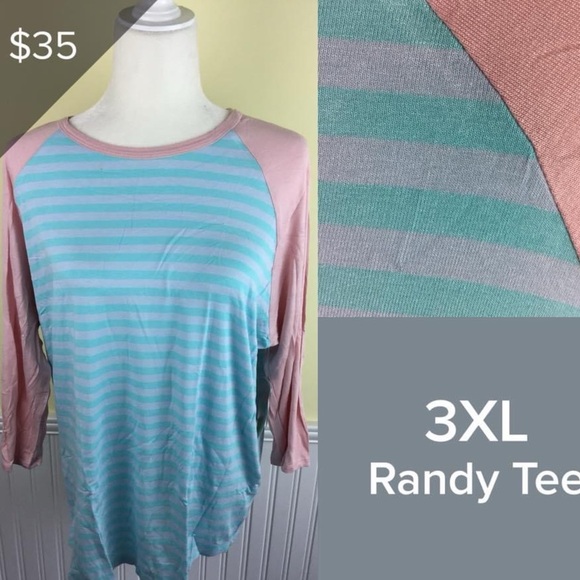 Pink and blue 3/4 length shirt - Picture 1 of 1